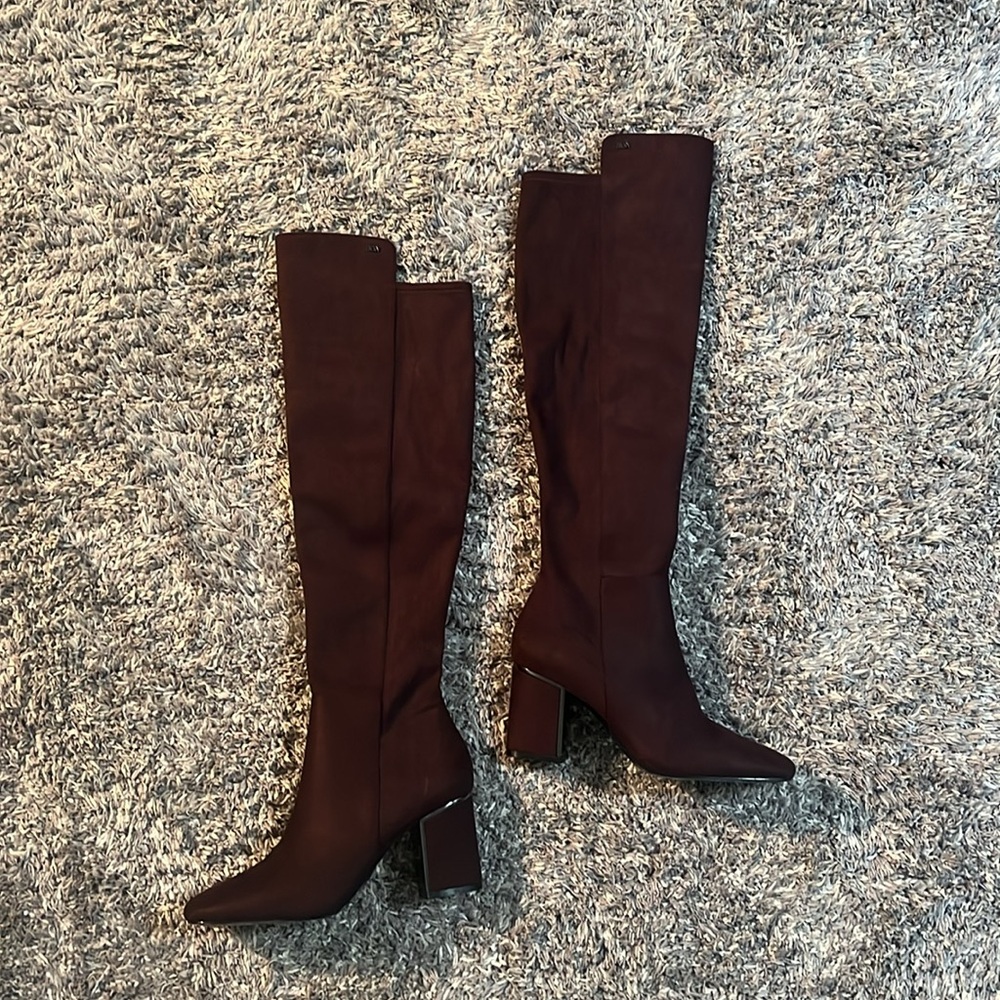 DKNY CHOCOLATE BROWN OVER THE KNEE BOOT - NEW - Picture 5 of 13